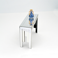 Art Deco ''Skyscraper'' Mirrored Sidetable